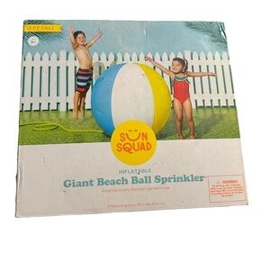Jumbo Giant Beach Ball Inflatable Sprinkler - Sun Squad 3+ Years Pool Beach toy
